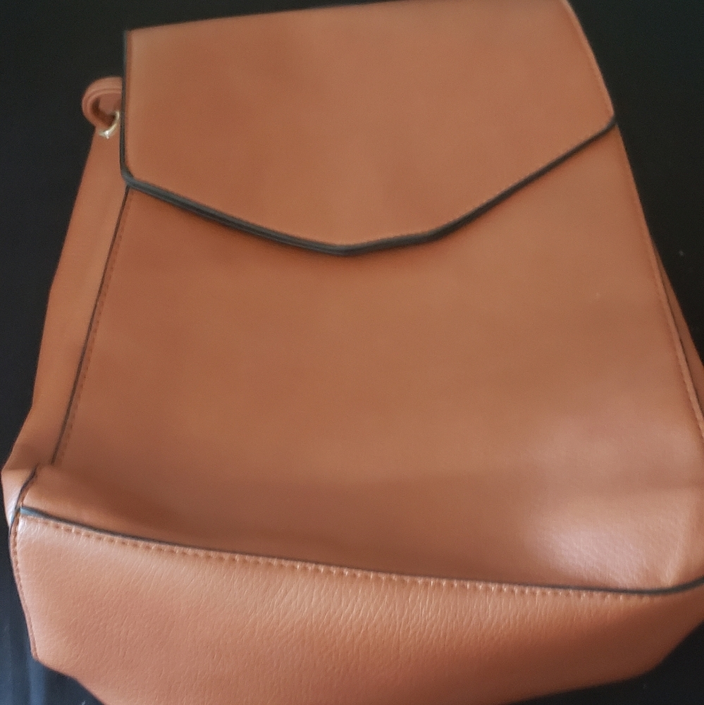 Forever 21 Tan Pleather Mini Backpack